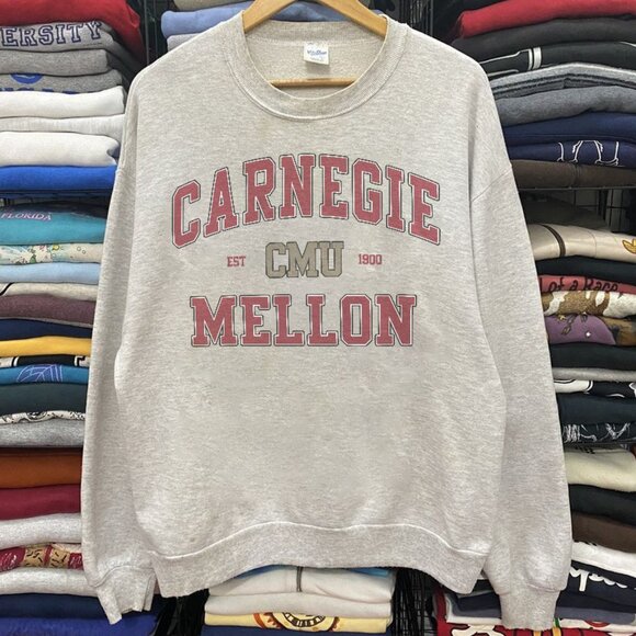 Carnegie Mellon University Sweatshirt, CMU Carnegie Mellon University Shirt Tee - Picture 1 of 2